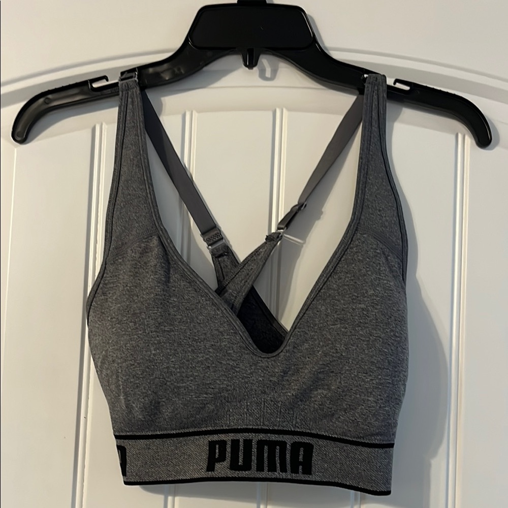 PUMA Women's Gray Sports Bra